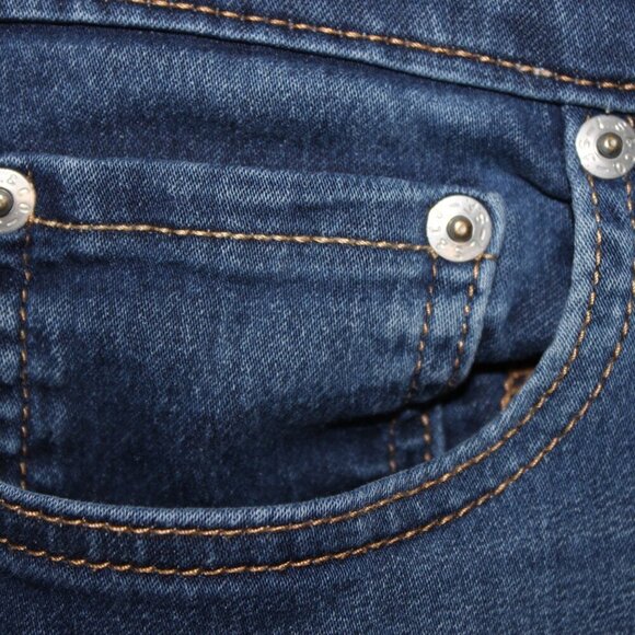 Signature Levi Strauss Slim Straight Jeans 14 Reg Blue Denim | Classic Stretch - Picture 4 of 9